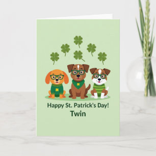 Clover Dogs Happy Day Card