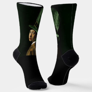 Clover Earring St. Patrick's Day Socks
