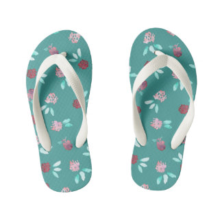 Clover Flowers Kids' Flip Flops