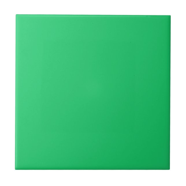 Clover Green Solid Color Tile (Front)