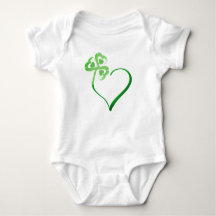 Clover Heart Baby Bodysuit
