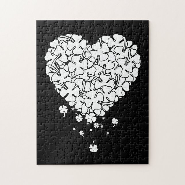Clover Heart Jigsaw Puzzle (Vertical)