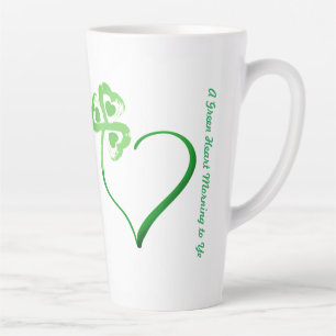 Clover Heart Latte Mug