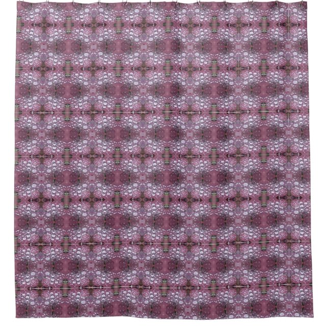 Clover Ikat Shower Curtain (Front)