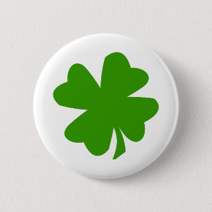 Clover image 6 cm round badge