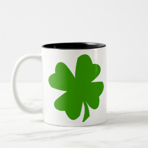 Clover image Two-Tone coffee mug