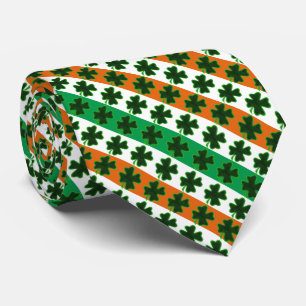 Clover Irish Stripes St. Patrick's Day Tie