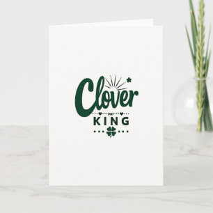 Clover King Best Wishes Card
