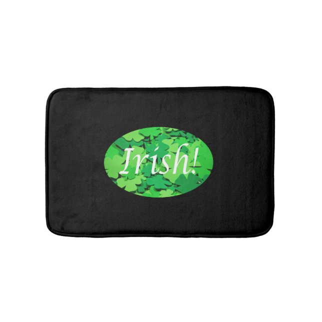 Clover leaf irish pattern bath mat (Front)