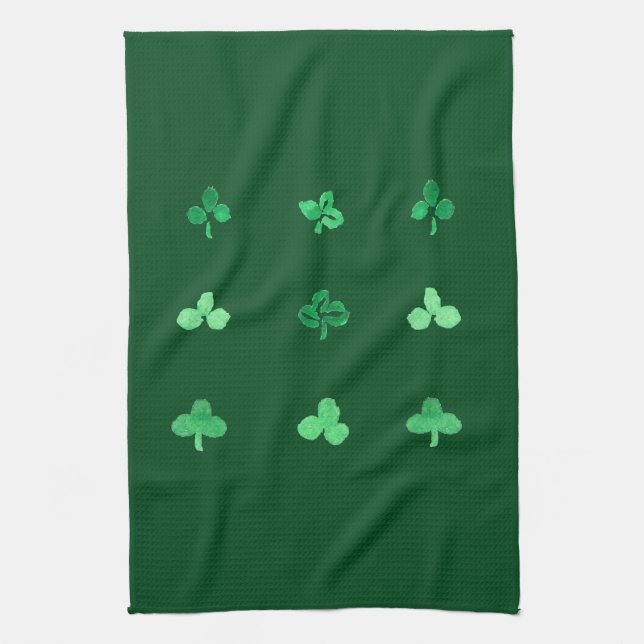 Clover Leaves Kitchen Towel (Vertical)