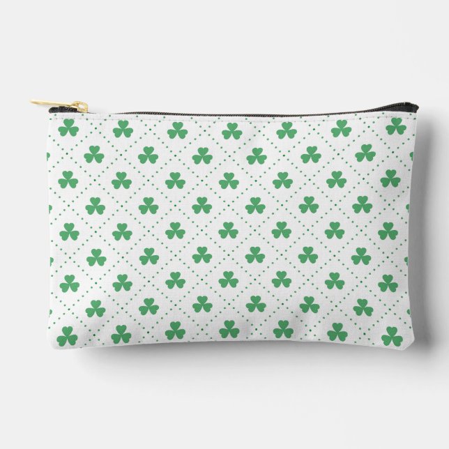 Clover Leaves Pattern St. Patrick's Day-53224 Accessory Pouch (Front)