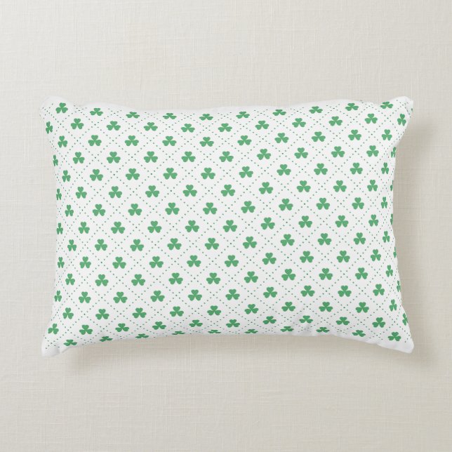 Clover Leaves Pattern St. Patrick's Day-53224 Decorative Cushion (Front)