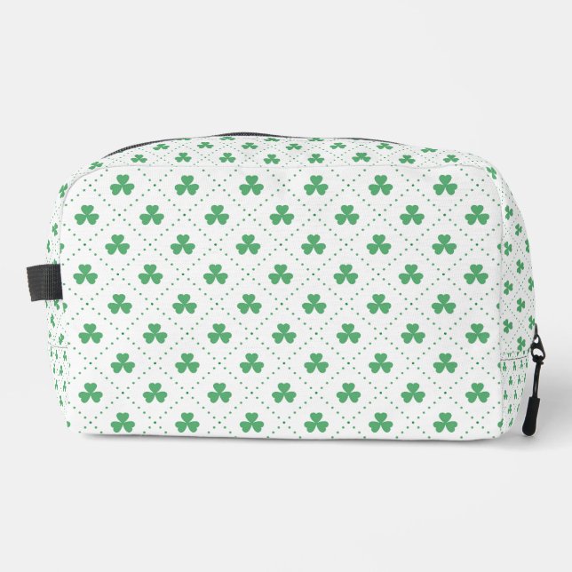 Clover Leaves Pattern St. Patrick's Day-53224 Dopp Kit (Front)