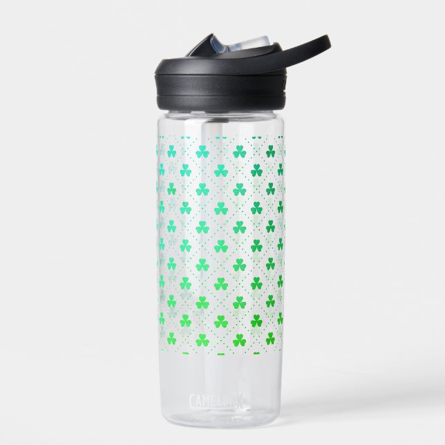 Clover Leaves Pattern St. Patrick's Day-53224 Water Bottle (Left)