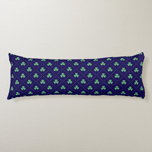Clover Leaves St. Patrick's Day Pattern-53223 Body Cushion (Front)