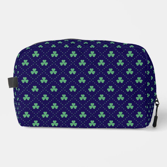 Clover Leaves St. Patrick's Day Pattern-53223 Dopp Kit (Front)