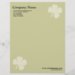 Clover - Light Khaki Letterhead Template