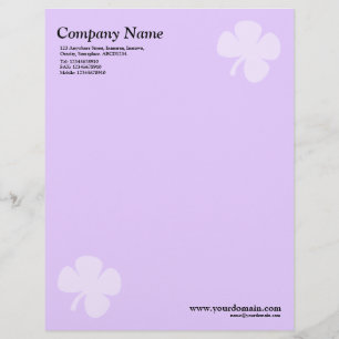 Clover - Light Purple Letterhead