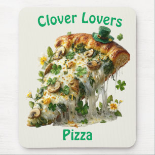Clover Lovers Pizza St. Patrick’s Day Mouse Pad