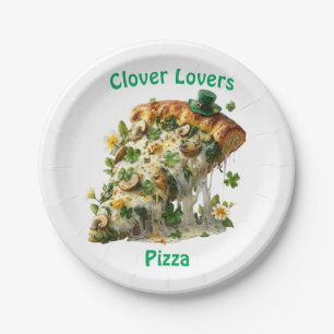 Clover Lovers Pizza St. Patrick’s Day Paper Plate