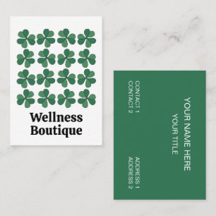 Clover Lucky Wellness Boutique Business Card