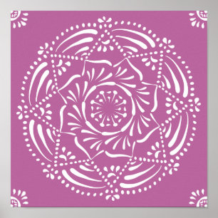 Clover Mandala Poster