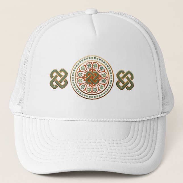 Clover Mandala Trucker Hat (Front)