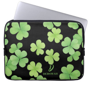 Clover Monogram Laptop Sleeve