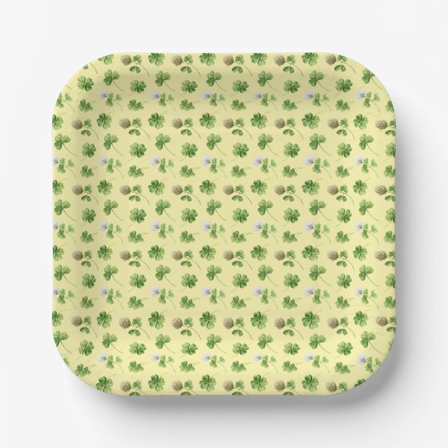Clover Paper Plate (Front)