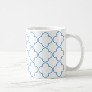 Clover Pattern 1 Placid Blue Coffee Mug