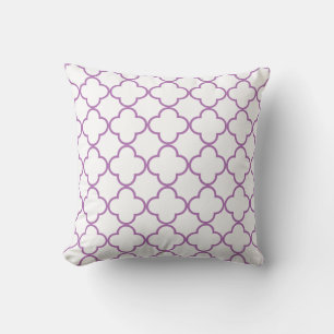 Clover Pattern 1 Radiant Orchid Cushion