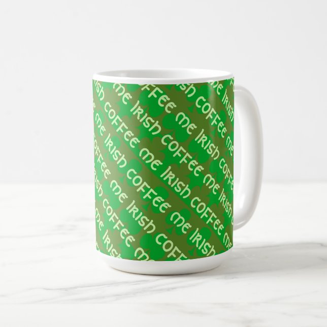 Clover Pattern Coffee Mug (Front Right)