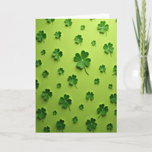 Clover Pattern Luck Card