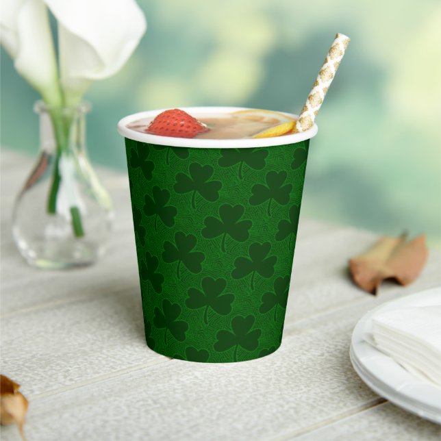 Clover Pattern Paper Cup (Insitu)