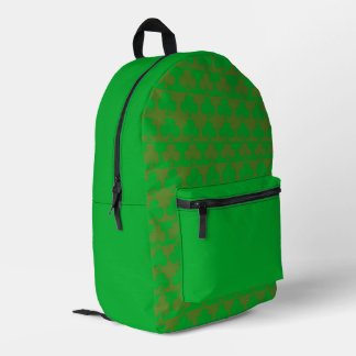 Clover Pattern Printed Backpack