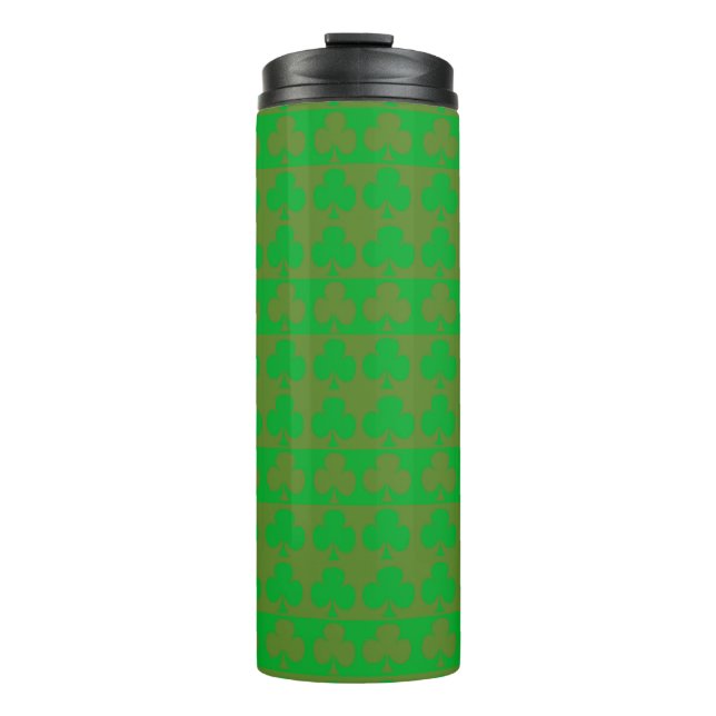 Clover Pattern Thermal Tumbler (Front)