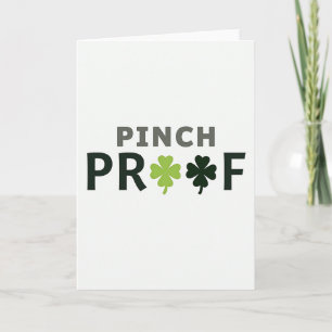 Clover Proof Green St Patricks Card