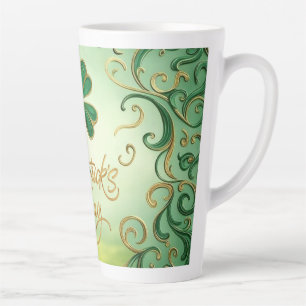 Clover Saint Patrick's Day Latte Mug