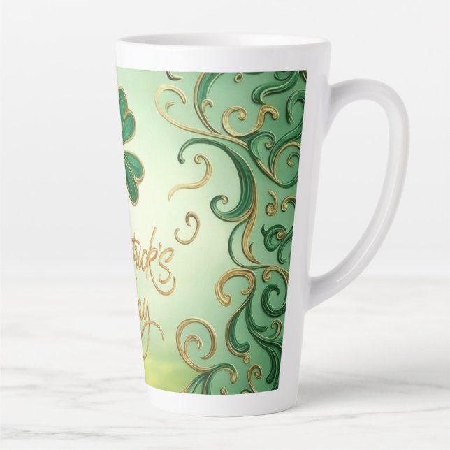Clover Saint Patrick's Day Latte Mug (Right)