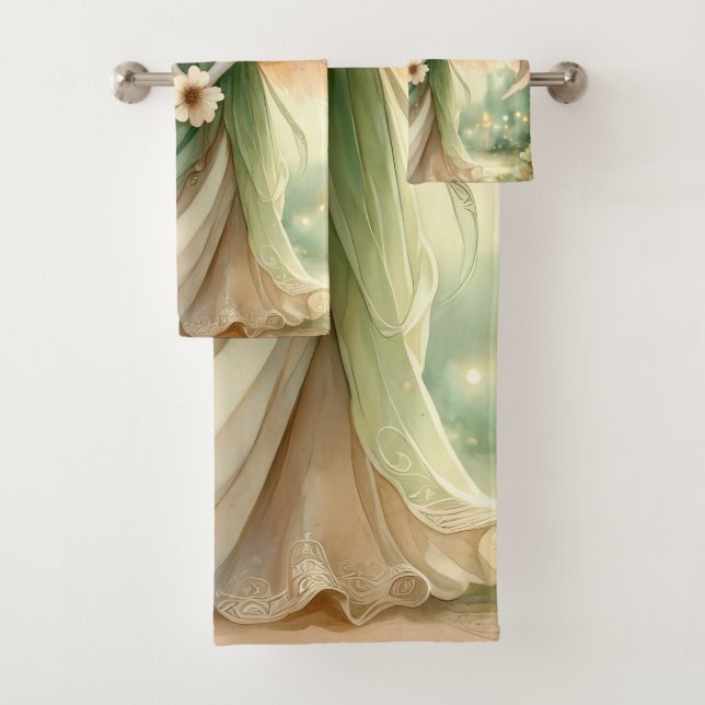 Clover Serenity Angel Bath Towel Set (Insitu)