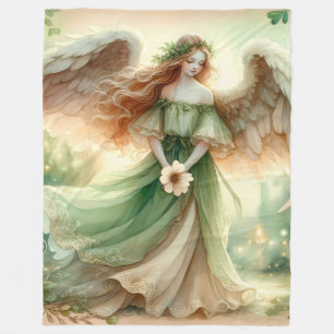 Clover Serenity Angel Fleece Blanket