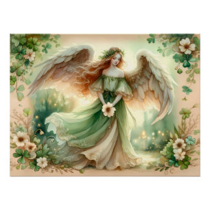 Clover Serenity Angel Poster