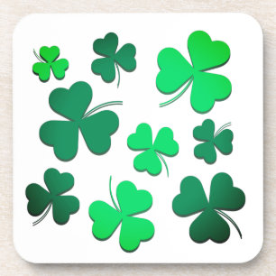 Clover Shamrock Irish Green Spring St Patrick Day Coaster