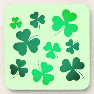 Clover Shamrock Irish Green Spring St Patrick Day Coaster