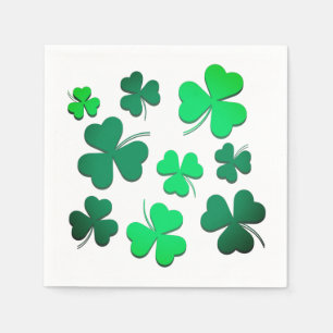 Clover Shamrock Irish Green Spring St Patricks Day Napkin