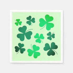 Clover Shamrock Irish Spring Green St Patricks Day Napkin