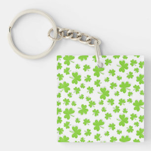 clover shamrock Lucky  Key Ring