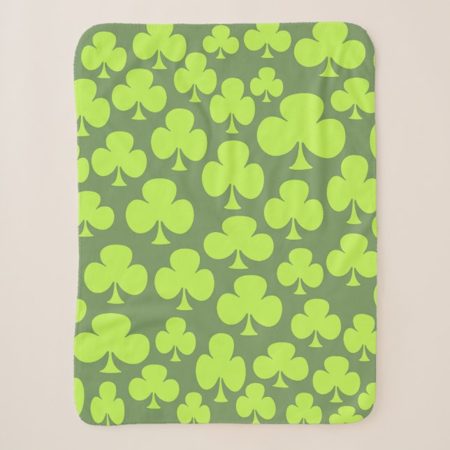 Clover Sherpa Blanket (Front)