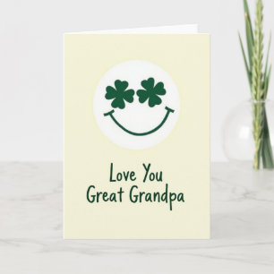 Clover Smile Great Grandpa Card