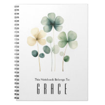 Clover Spiral Notebook Personalise It